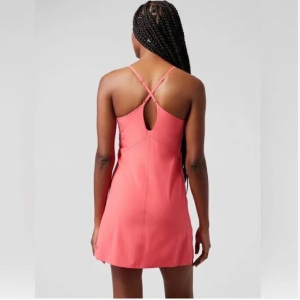 ATHLETA Infinity Dress Large Tall LT Pink Pockets Athletic Tennis Pickleball - Picture 2 of 8